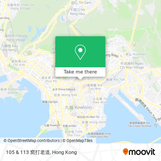 105 & 113 窩打老道 map