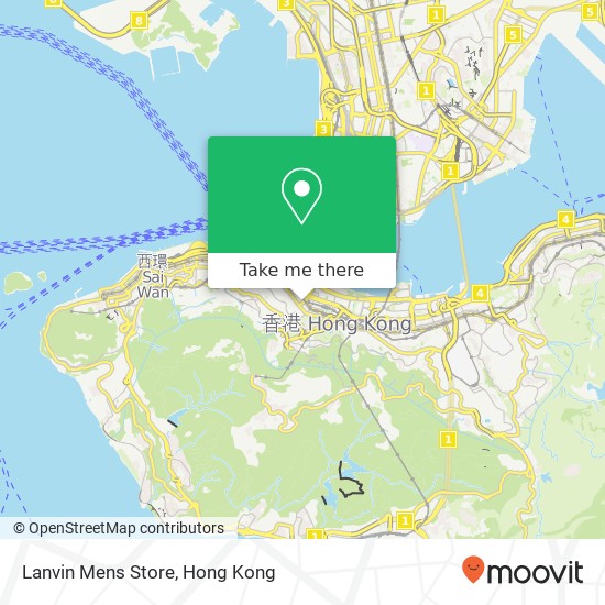 Lanvin Mens Store map