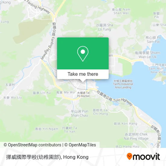 挪威國際學校(幼稚園部)地圖