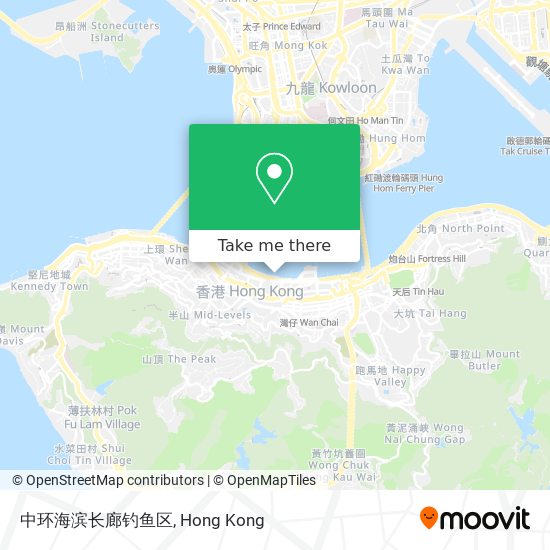 中环海滨长廊钓鱼区地圖
