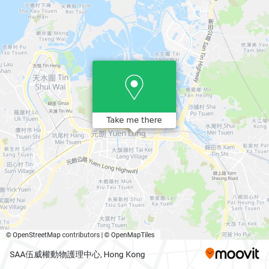 SAA伍威權動物護理中心 map