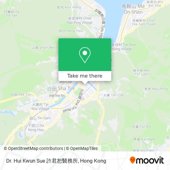 Dr. Hui Kwun Sue 許君恕醫務所 map