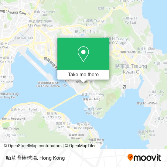 晒草灣棒球場 map