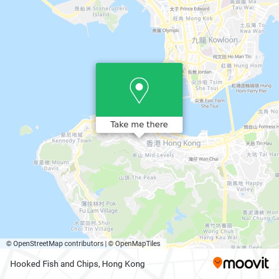Hooked Fish and Chips map