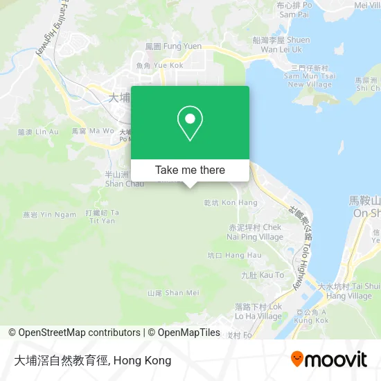 大埔滘自然教育徑地圖