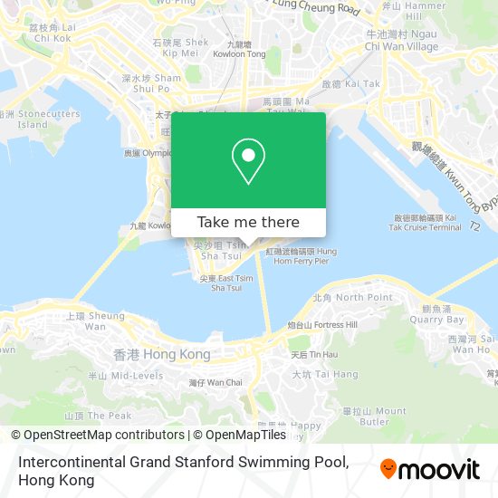 Intercontinental Grand Stanford Swimming Pool map