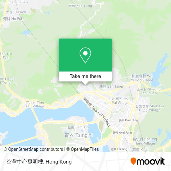 荃灣中心昆明樓 map