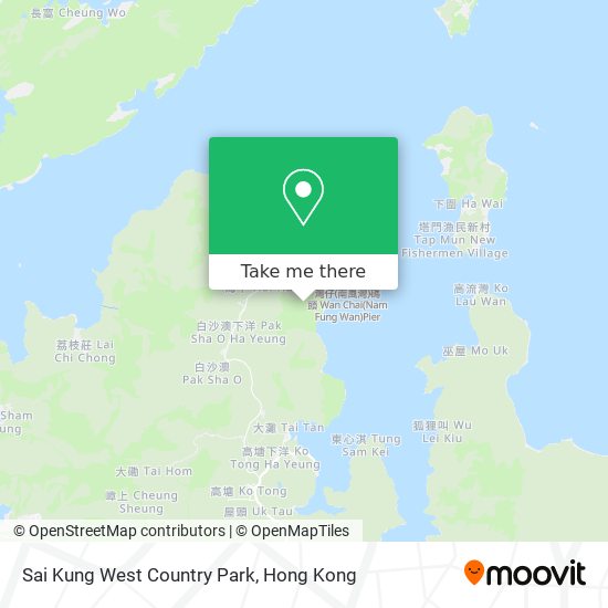 Sai Kung West Country Park map