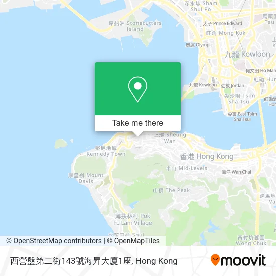 西營盤第二街143號海昇大廈1座地圖