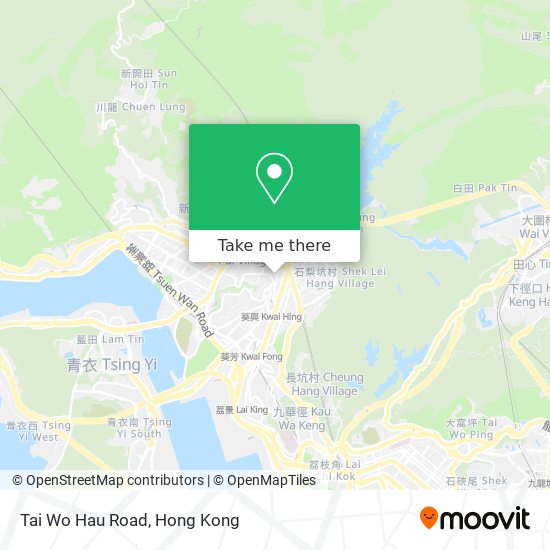 Tai Wo Hau Road map