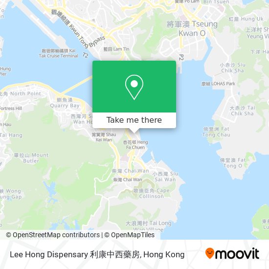 Lee Hong Dispensary 利康中西藥房地圖