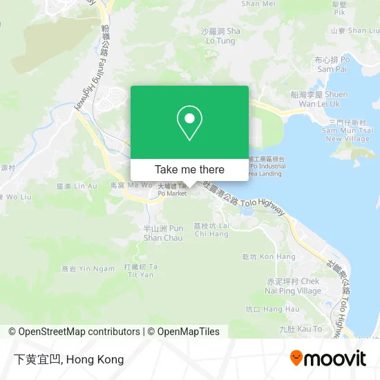 下黄宜凹 map