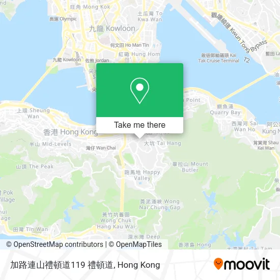 加路連山禮頓道119 禮頓道地圖