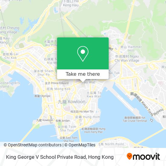 King George V School Private Road map