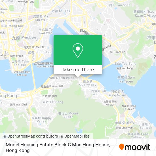 Model Housing Estate Block C Man Hong House地圖