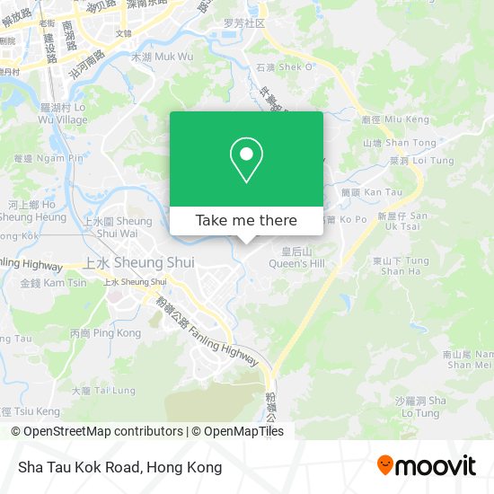Sha Tau Kok Road map
