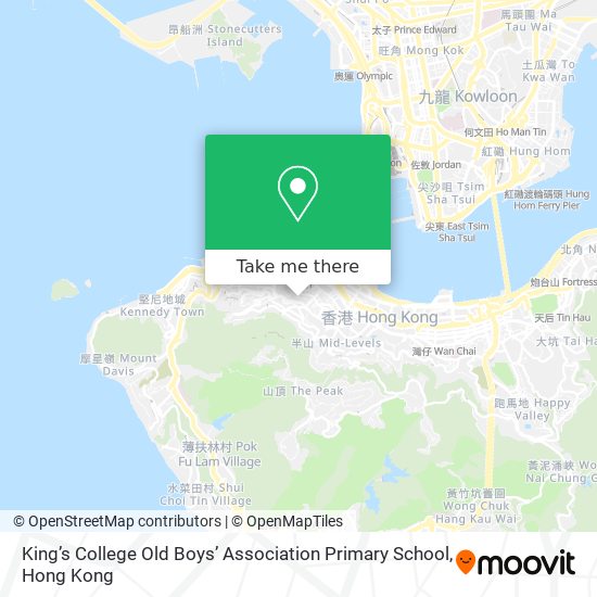 King’s College Old Boys’ Association Primary School map