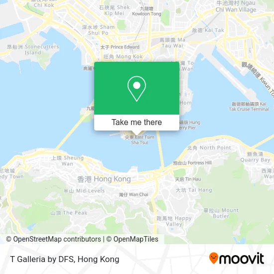 T Galleria by DFS map