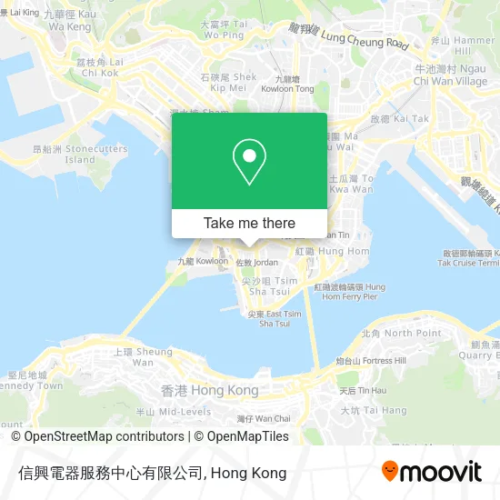信興電器服務中心有限公司地圖