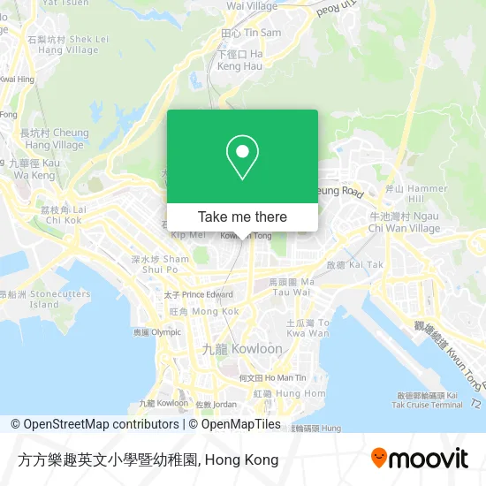 方方樂趣英文小學暨幼稚園地圖
