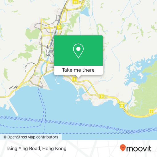 Tsing Ying Road map