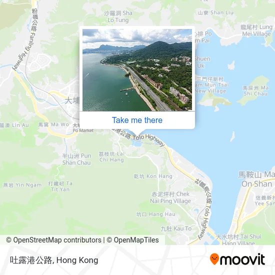 吐露港公路 map
