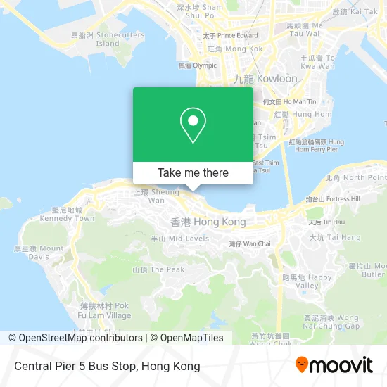 Central Pier 5 Bus Stop map