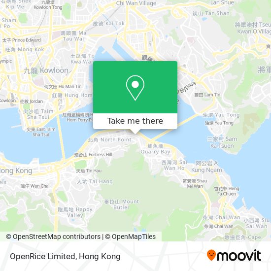 OpenRice Limited map