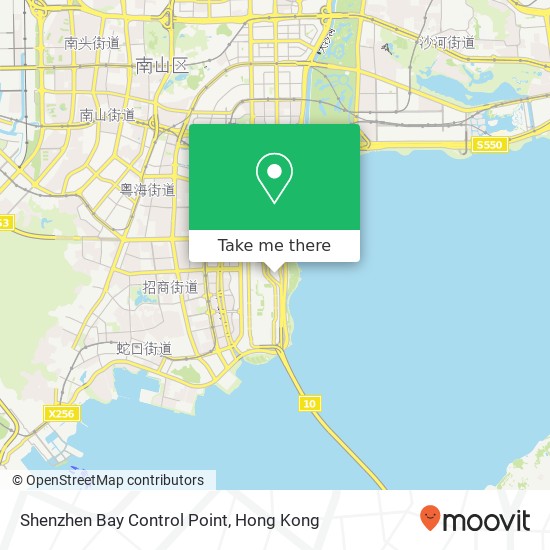 Shenzhen Bay Control Point map