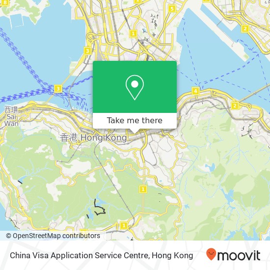 China Visa Application Service Centre地圖