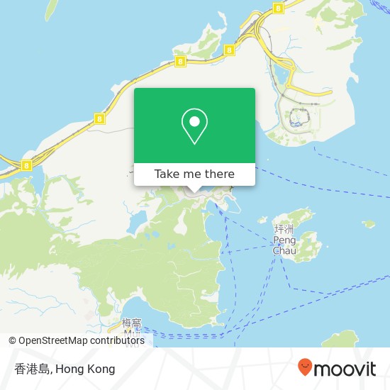 香港島 map