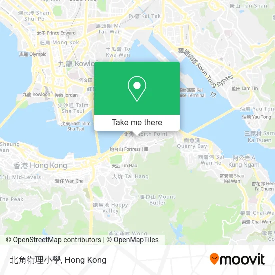 北角衛理小學 map