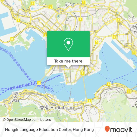 Hongik Language Education Center map