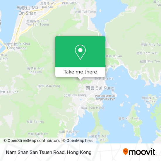 Nam Shan San Tsuen Road map