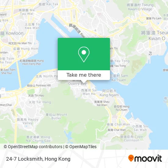 24-7 Locksmith map