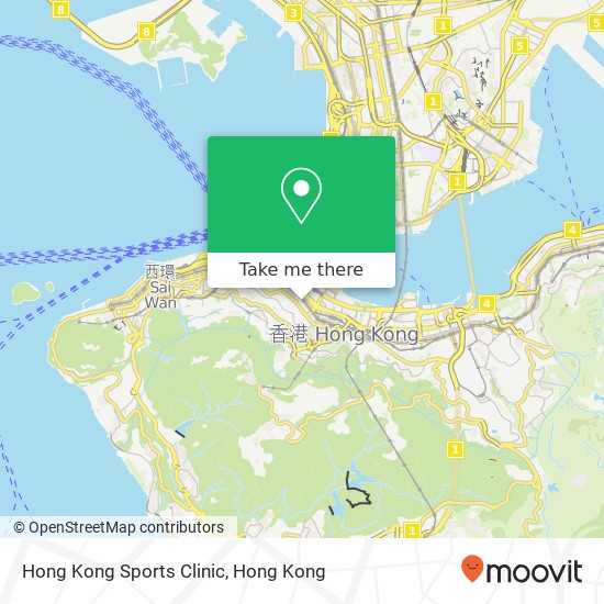 Hong Kong Sports Clinic地圖