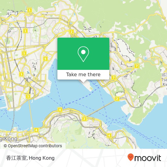 香江茶室 map