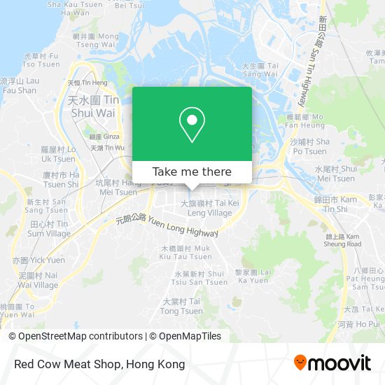 Red Cow Meat Shop map