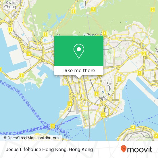 Jesus Lifehouse Hong Kong map