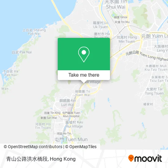 青山公路洪水橋段地圖