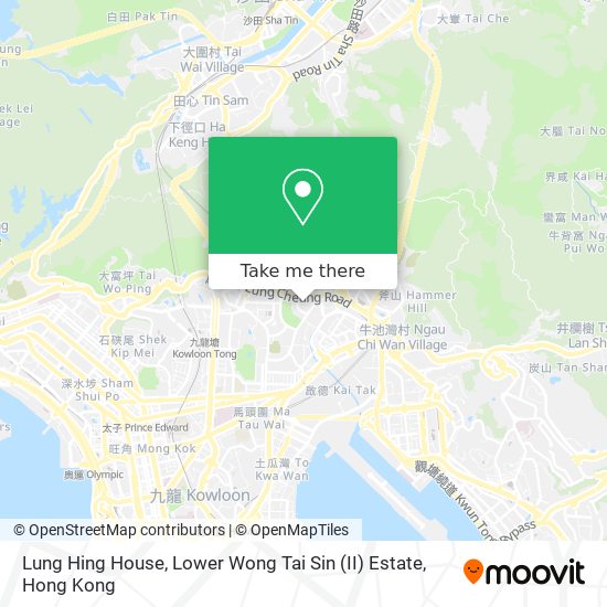 Lung Hing House, Lower Wong Tai Sin (II) Estate地圖
