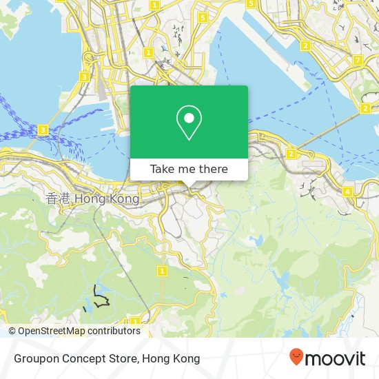 Groupon Concept Store map