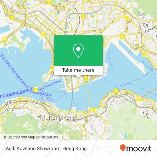 Audi Kowloon Showroom map