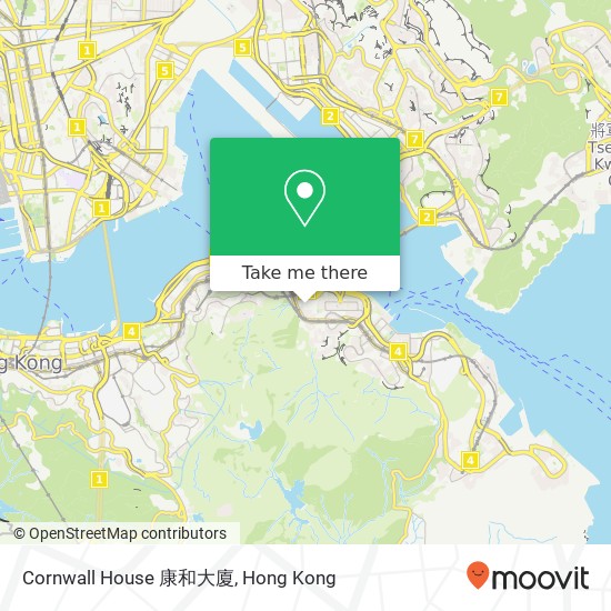 Cornwall House 康和大廈地圖