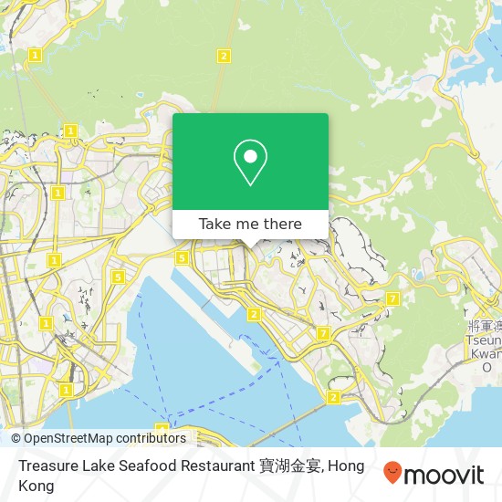 Treasure Lake Seafood Restaurant 寶湖金宴 map