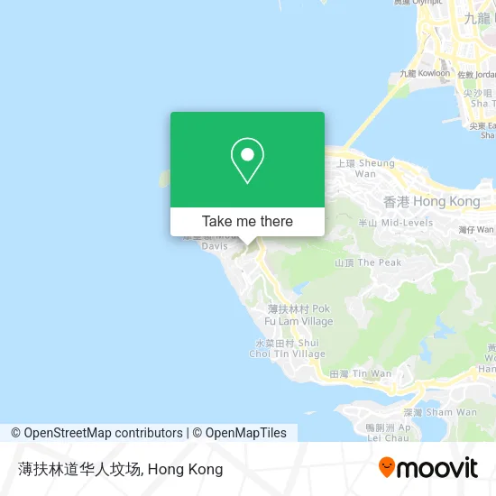 薄扶林道华人坟场地圖