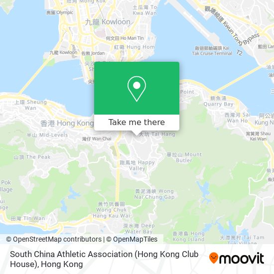 South China Athletic Association (Hong Kong Club House) map
