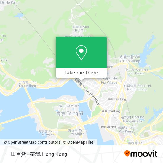 一田百貨 - 荃灣 map