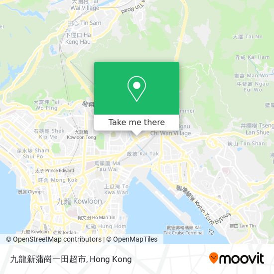 九龍新蒲崗一田超市 map