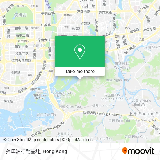 落馬洲行動基地 map